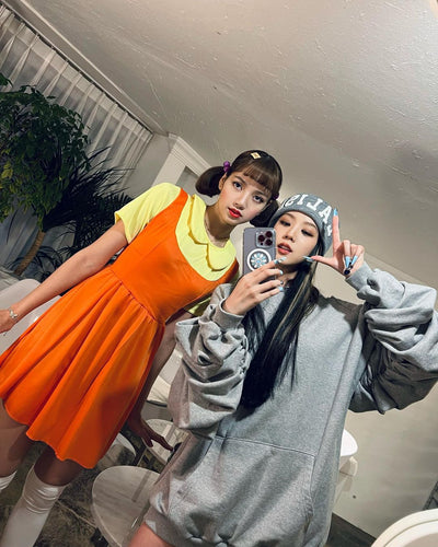 Bonnet Gris Tricot Lalisa Jisoo BlackPink Lisa Album Solo LALISA