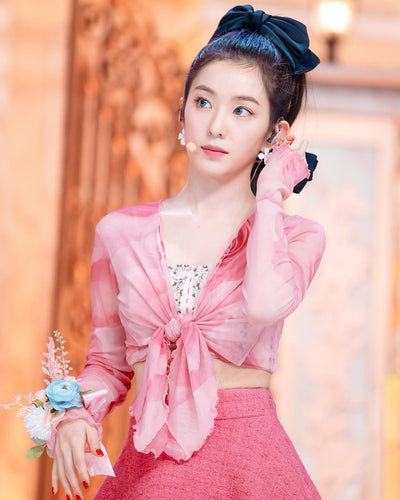 Boucles D'oreilles Fleur 4 Pétales Irene Red Velvet Feel My Rythm MV Kpop