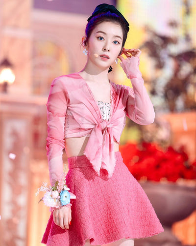 Boucles D'oreilles Fleur 4 Pétales Irene Red Velvet Feel My Rythm MV Kpop