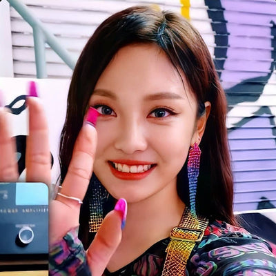 Boucles D'oreilles Longues Multicolor NingNing Aespa SYNK Kpop