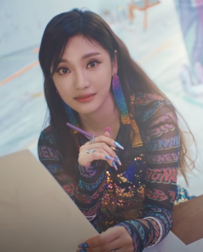 Boucles D'oreilles Longues Multicolor NingNing Aespa SYNK Kpop