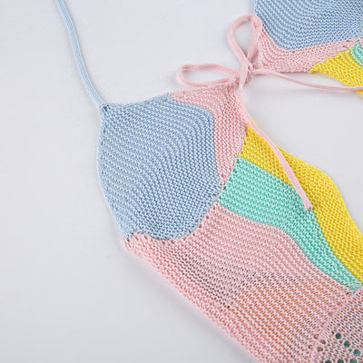 Robe Arc en Ciel Multicolore Pastel YooA Selfish MV Oh My Girl Kpop