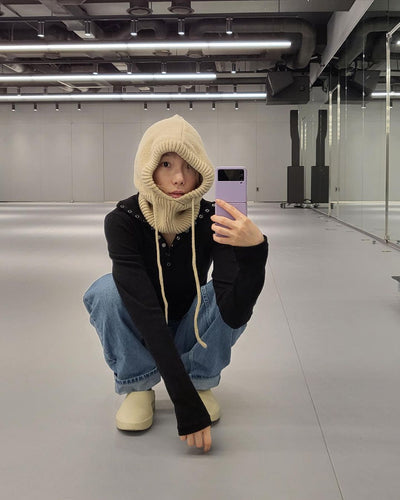 Capuche Echarpe Scoodie en tricot Hiver Taeyeon Girls Generation Kpop