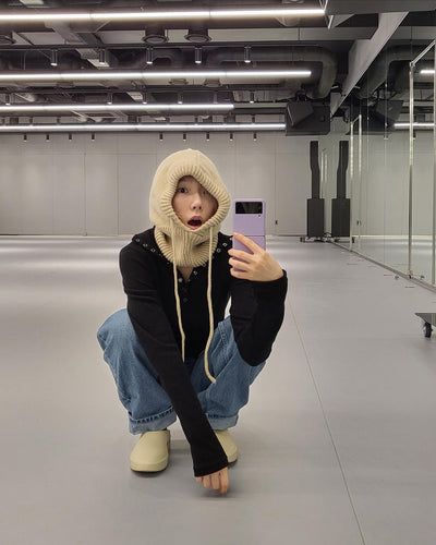 Capuche Echarpe Scoodie en tricot Hiver Taeyeon Girls Generation Kpop