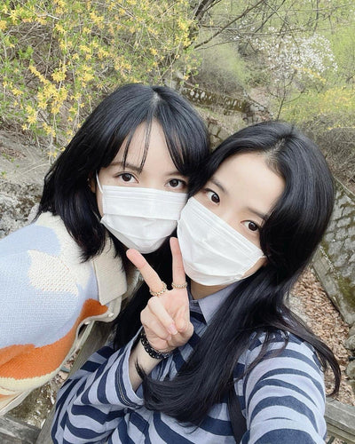 Cardigan Tricoté Coucher Soleil Couleur Pastel House of Sunny Lisa Kpop