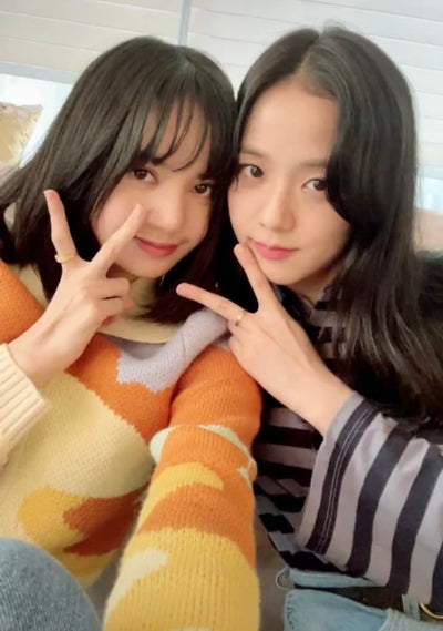 Cardigan Tricoté Coucher Soleil Couleur Pastel House of Sunny Lisa Kpop