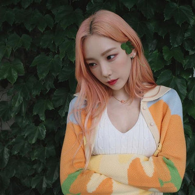 Cardigan Tricoté Coucher Soleil Couleur Pastel House of Sunny Taeyeon