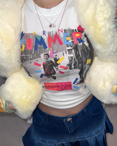 Cardigan Veste Elégante Style Art Abstrait Pastel Miyeon G I Dle Mode