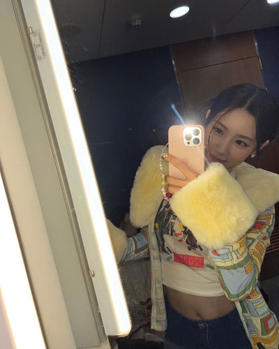 Cardigan Veste Elégante Style Art Abstrait Pastel Miyeon G I Dle Mode