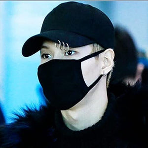 Casquette Adjustable Avec Anneaux Suga BTS Casquette Piercing LIVE THE WINGS TOUR 2019 K pop BTS