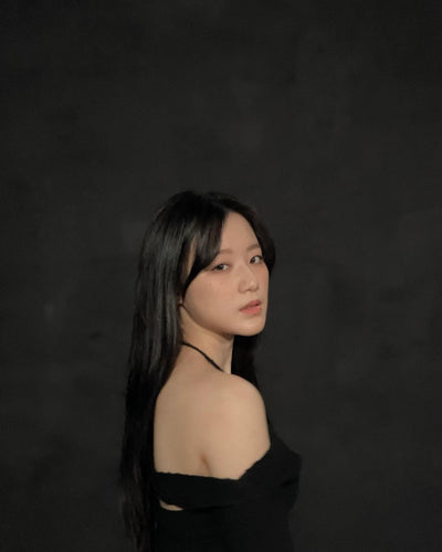 Chemisier Style Crop Top en deux pièces tricoté Noir Shuhua G Idle