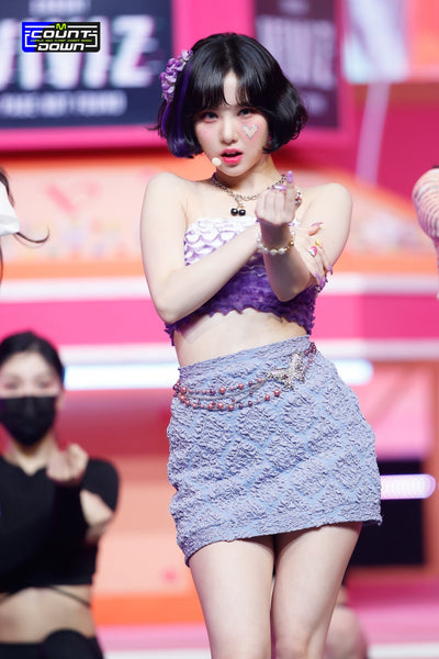 Collier Cerise Noire Mode Chaîne Épaisse Eunha Viviz Kpop Mode Bijou