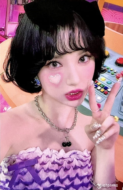 Collier Cerise Noire Mode Chaîne Épaisse Eunha Viviz Kpop Mode Bijou