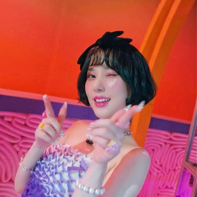 Collier Cerise Noire Mode Chaîne Épaisse Eunha Viviz Kpop Mode Bijou