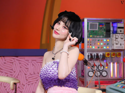 Collier Cerise Noire Mode Chaîne Épaisse Eunha Viviz Kpop Mode Bijou