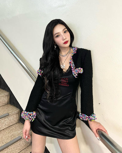 Collier Pendentif Papillon Bijou Strass Joy RedVelvet Birthday Music Bank