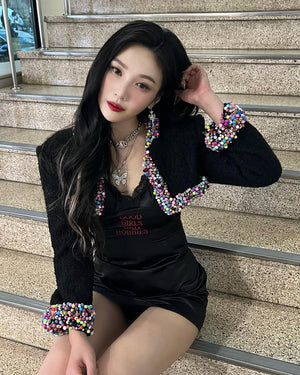 Collier Pendentif Papillon Bijou Strass Joy RedVelvet Birthday Music Bank