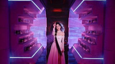 Crop Top Manches Longues Voile Elegant Harnais Jisoo BlackPink Pink Venom MV