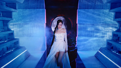 Crop Top Manches Longues Voile Elegant Harnais Jisoo BlackPink Pink Venom MV