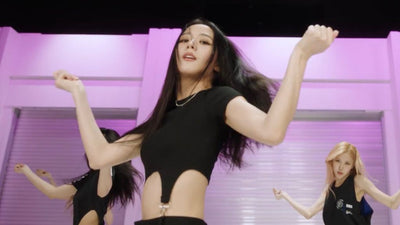 Crop Top Noir Avec 2 Sangles Jisoo BlackPink Dance Practice Shut Down