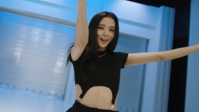 Crop Top Noir Avec 2 Sangles Jisoo BlackPink Dance Practice Shut Down