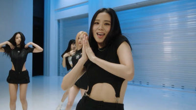 Crop Top Noir Avec 2 Sangles Jisoo BlackPink Dance Practice Shut Down
