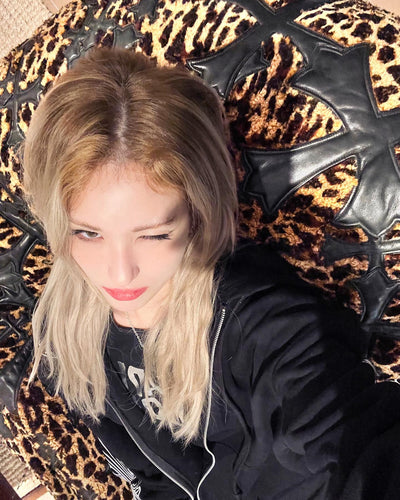 Crop Top Noir Deadly Doll Somi T Shirt Mode Casual Femme Kpop Visual