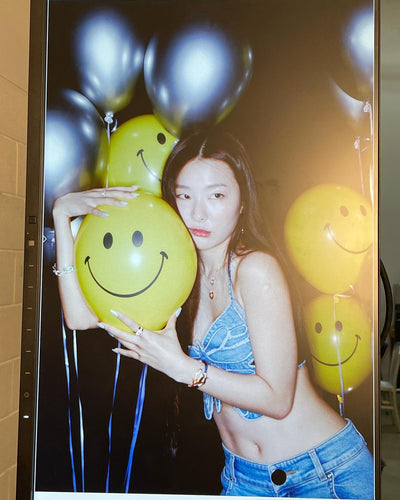 Crop Top Papillon Jean Bretelles Sexy Seulgi RedVelvet Vogue Korea Kpop