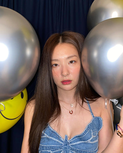 Crop Top Papillon Jean Bretelles Sexy Seulgi RedVelvet Vogue Korea Kpop