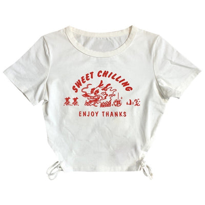 Crop Top Sweet Chilling Enjoy Thanks Dragon Asie YooA Oh My Girl Kpop