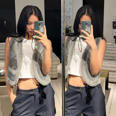 Dragonne Marron Téléphone Portable Trois Coeurs Vert Jennie BlackPink