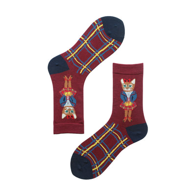 Paire de Chaussettes Mignon Lapin Clown et Motifs Colorés Lisa BlackPink