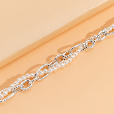 Collier Chaine Entrelacé de Perles Hikaru Kep1er Mode Corée Femme Bijou