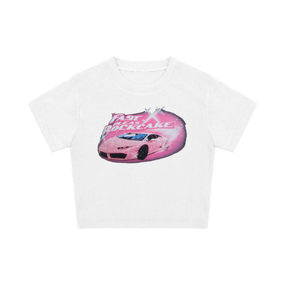 T Shirt Girly Crop Top Fast Please RockCake Voiture Hikaru Kep1er Queendom2