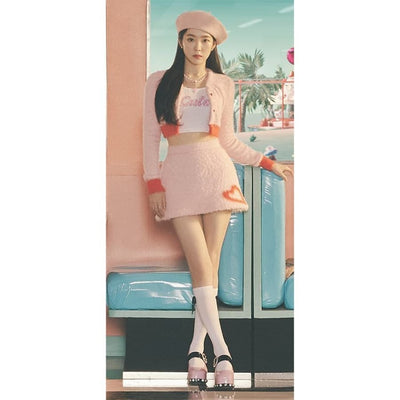 Ensemble Rose à Coeur Cardiguan Jupe à Franges Irene Red Velvet SMCU Express