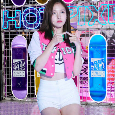 Veste Style Université Letterman T Twice Streetwear Once Mode Kpop