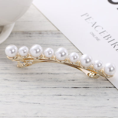 Barrette Broche à Cheveux Vintage Perle Ronde Yujin Kep1er Kpop Mode