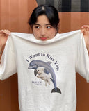 T-shirt I Want to Kiss You Dauphin et Chien Wai Kei Miyeon V Live