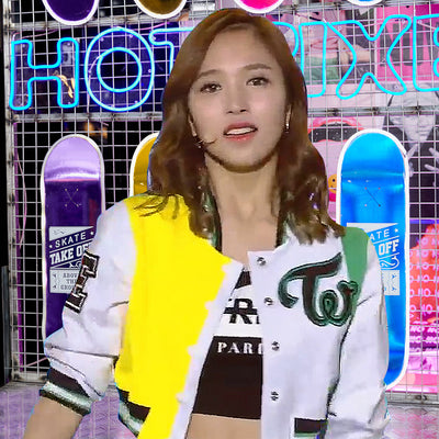 Veste Style Université Letterman T Twice Streetwear Once Mode Kpop