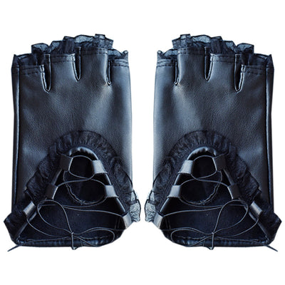 Gants Mitaines Dentelles Cuir Nayeon Twice Mode Femme Accessoire Kpop