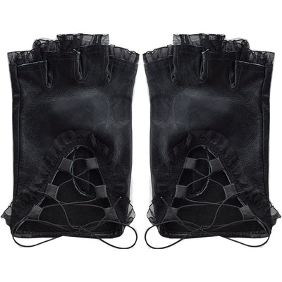 Gants Mitaines Dentelles Cuir Nayeon Twice Mode Femme Accessoire Kpop