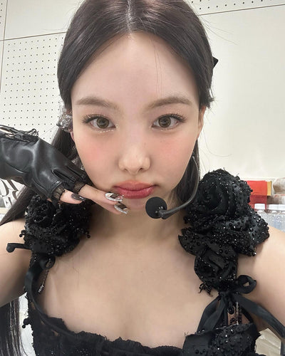 Gants Mitaines Dentelles Cuir Nayeon Twice Mode Femme Accessoire Kpop