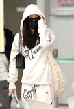 Grand Sac Blanc Style Couette Jennie BlackPink Mode Coréenne
