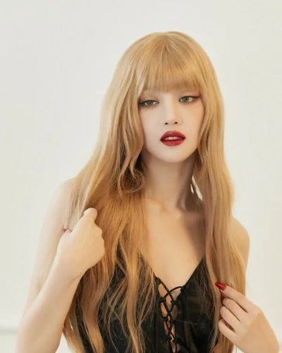 Nuisette Sexy Satin Noir à Bretelles et Lacet Central Minnie G IDLE NXDE