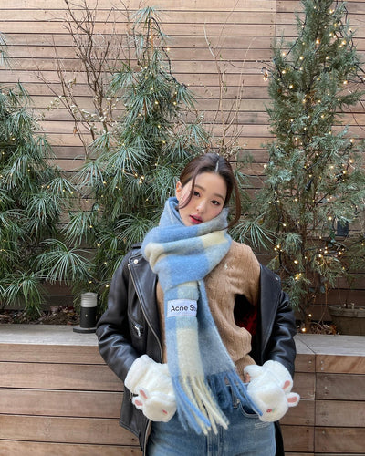 Paire Gants Oreilles de Lapin Carottes Mitaine Wonyoung Ive Kpop