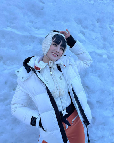 Protège Oreilles Hiver Serre Tette en Laine avec Pompon Minnie G I dle