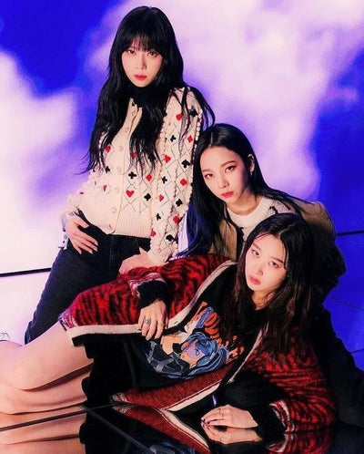 Pull Tricot Coeur Carreau Trefle Pic et Perles Winter Aespa New York