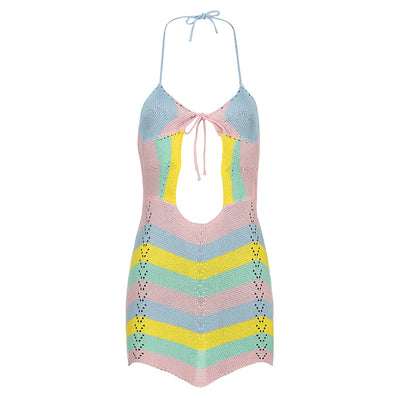 Robe Arc en Ciel Multicolore Pastel YooA Selfish MV Oh My Girl Kpop