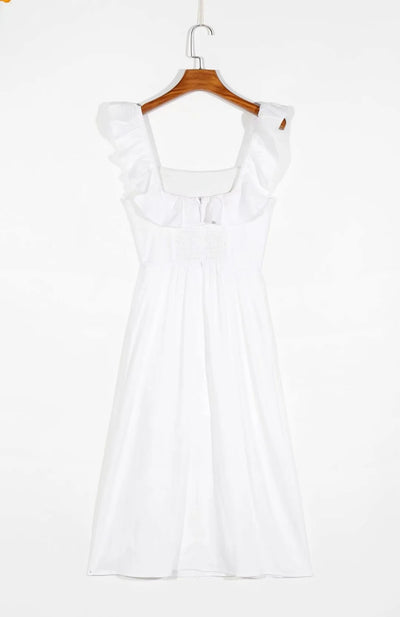 Robe Haut Blanc avec Grand Col Voile Yujin An Ive TV Ing Kdrama Earth Arcade