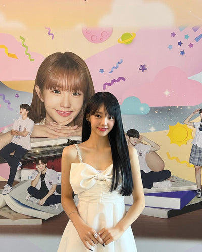 Robe Blanche Chic Grand Noeud Central Nana Woo Ah Mode Femme Coree Sud